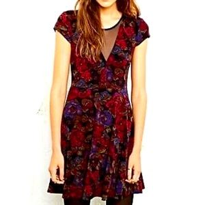 90’s Floral Gothic Holiday Mini Dress